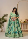 Kf 492 Green Banarasi Silk Indian Bridal Lehenga Best Wholesale Shop In Surat